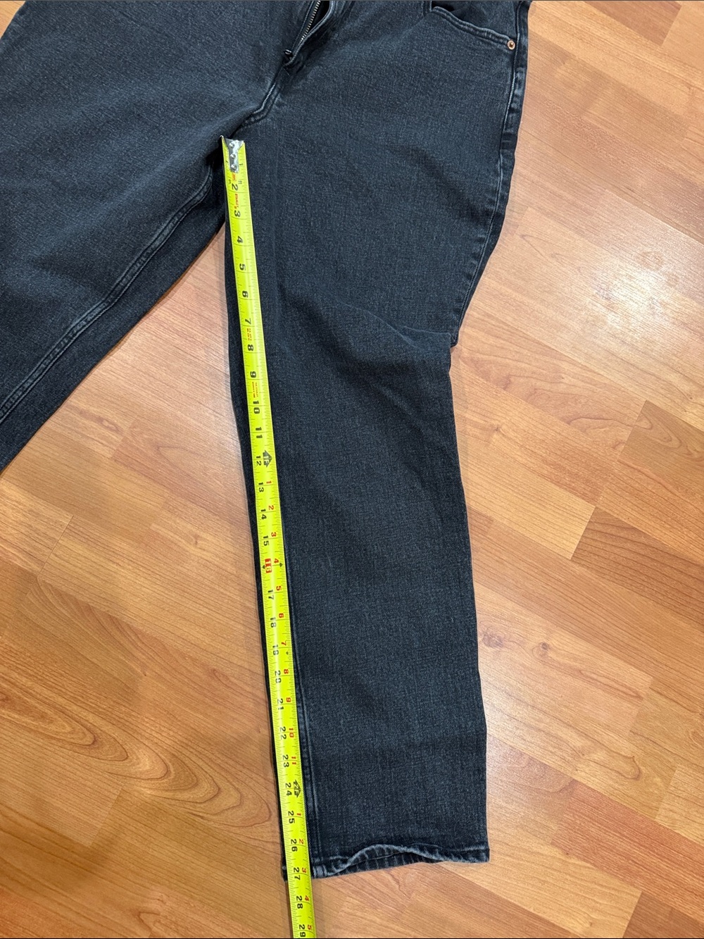 Abercrombie & Fitch Curve Love Ankle Straight Ultra High Rise Jean / long tall - Picture 4 of 7
